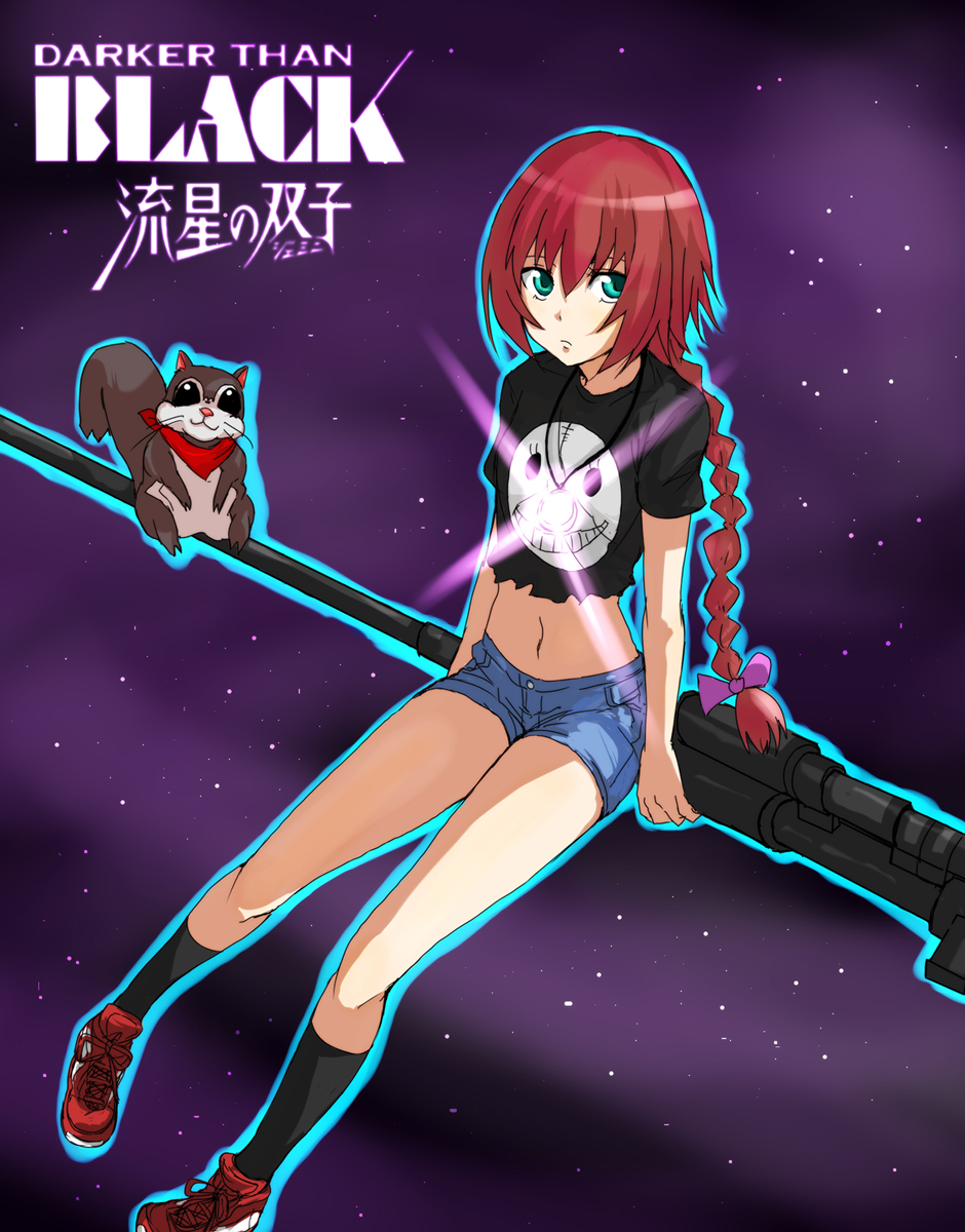 1girl, alpha_(smashbox), bad_id, bad_pixiv_id, braid, copyright_name, darker_than_black, green_eyes