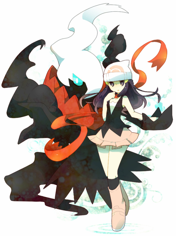 darkrai, dawn_(pokemon), gen_4_pokemon, hat, legendary_pokemon, mythical_pokemon, niimura_(csnel), nintendo