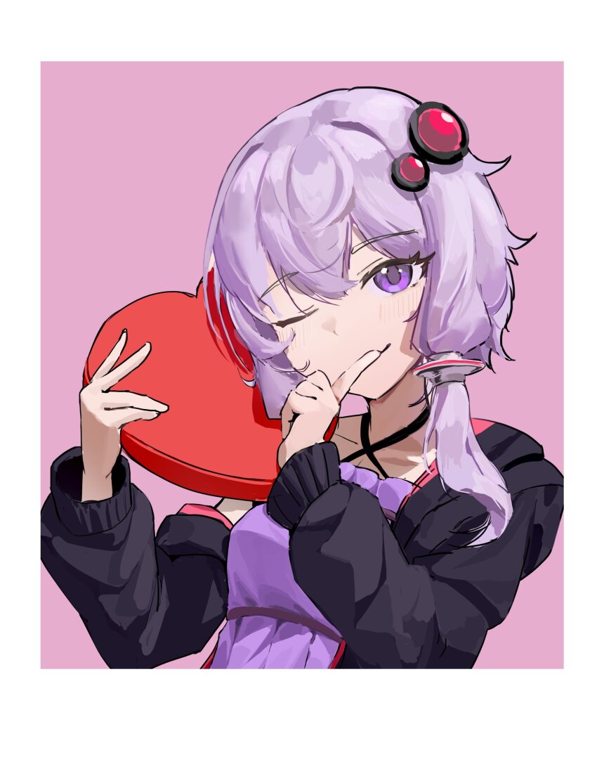 1girl, absurdres, amely_elden, black_jacket, blush, border, box, breasts