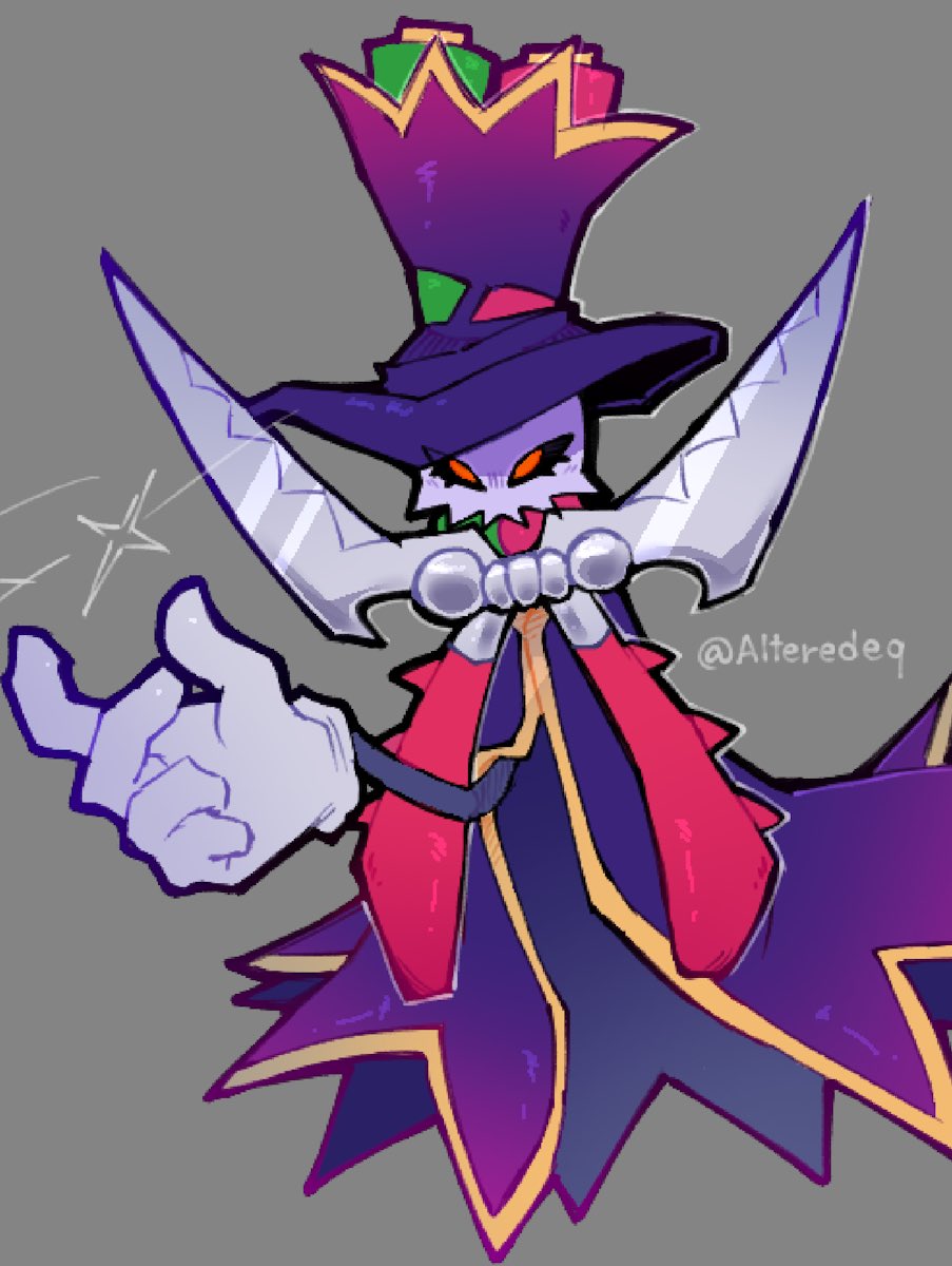 alteredeq, black_sclera, colored_sclera, gloves, grey_background, hat, highres, mario_&amp;_luigi:_brothership