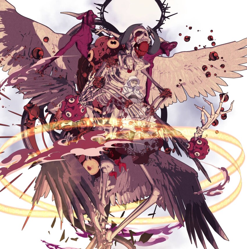 1girl, black_boots, black_eyes, blonde_hair, blood, blood_drop, blood_on_clothes, bloody_clothes