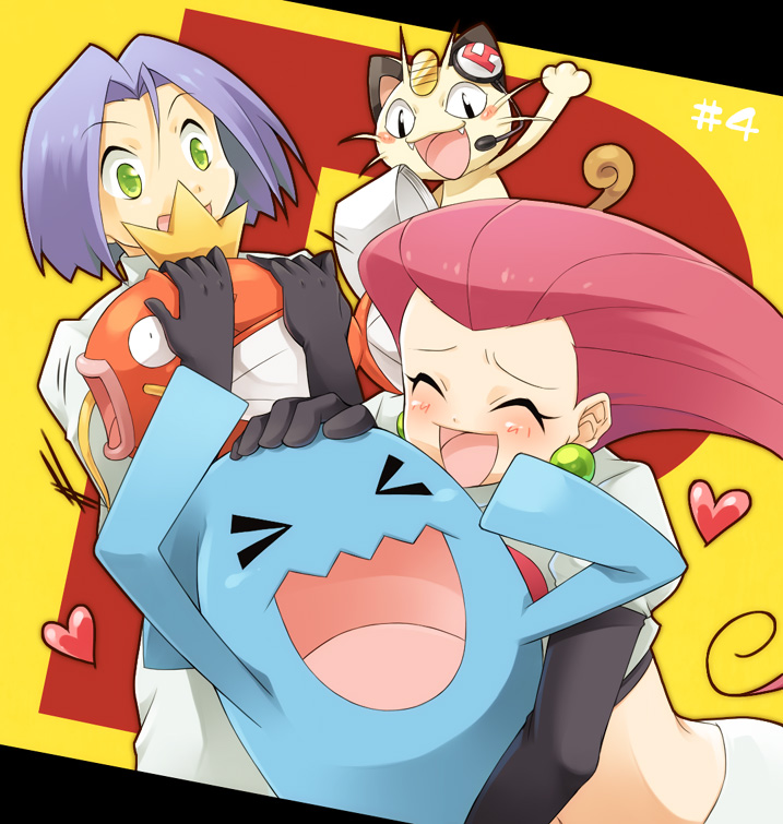 >_<, 1boy, 1girl, black_gloves, chiyo_(195815), closed_eyes, earrings, fangs