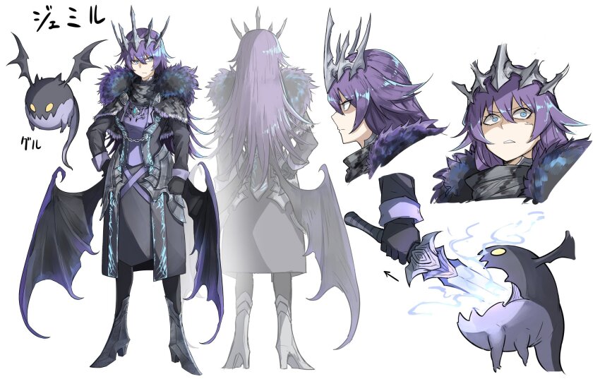 1girl, armor, arrow_(symbol), bad_id, bad_twitter_id, black_capelet, black_gloves, black_jacket