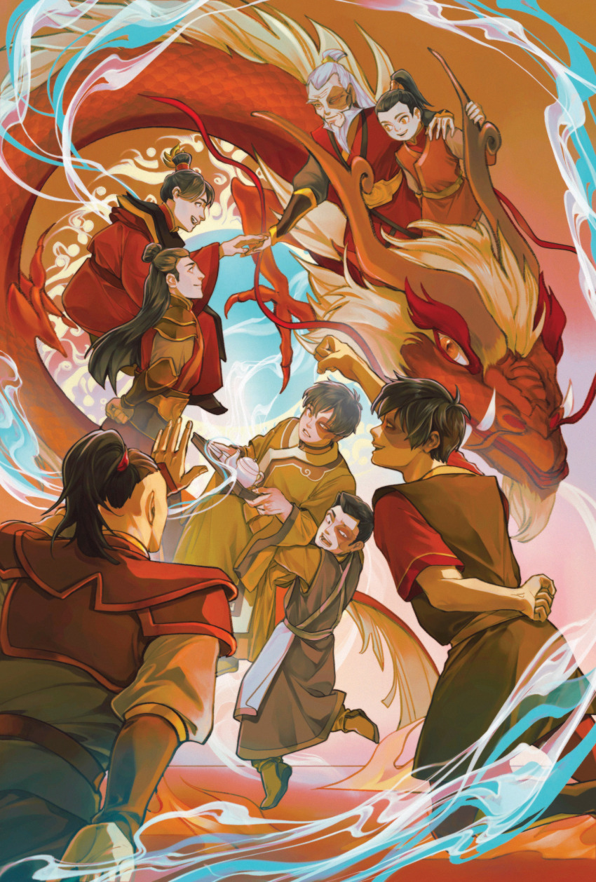 1boy, absurdres, apron, armor, avatar:_the_last_airbender, avatar_legends, belt, black_hair