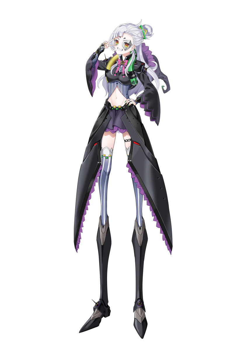 absurdres, brooch, cosplay, grey_hair, half_mask, hexagram_hair_ornament, highres, hololive