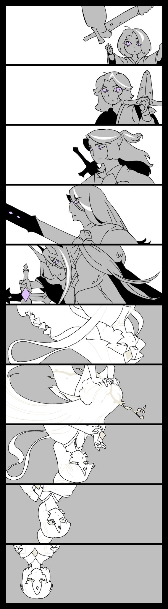 1boy, 1girl, closed_eyes, colored_skin, cookie_run, cookie_run:_kingdom, dark_cacao_cookie, expressionless