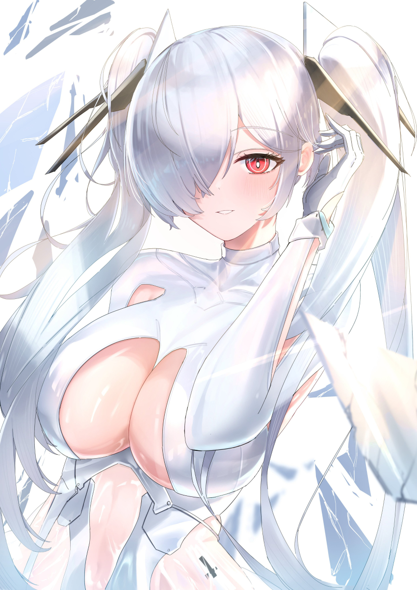 1girl, absurdres, armpit_cutout, bodysuit, chestnutj37, cinderella_(nikke), clothing_cutout, goddess_of_victory:_nikke