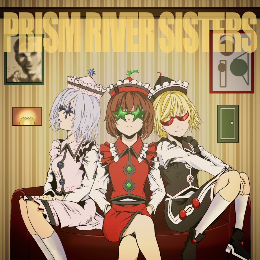 3girls, blonde_hair, female_focus, lunasa_prismriver, lyrica_prismriver, merlin_prismriver, multiple_girls, re_mortal