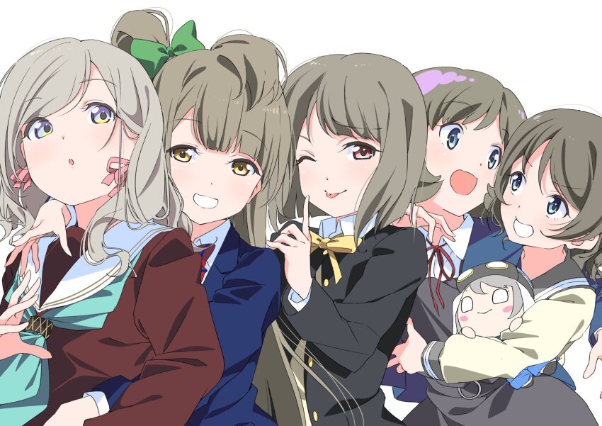 belt, blue_eyes, bow, bowtie, brown_hair, buckle, buttons, ceras_yanagida_lilienfeld