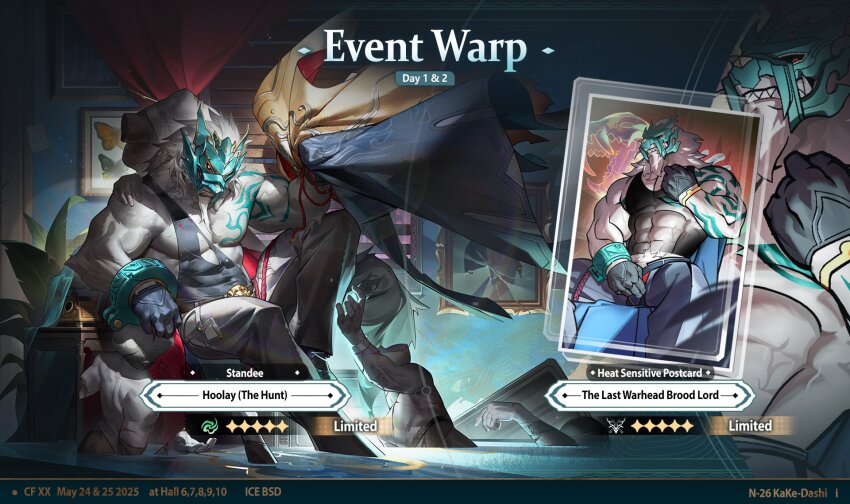 1boy, abs, animal_ears, bara, biceps, black_gloves, black_tank_top, commentary