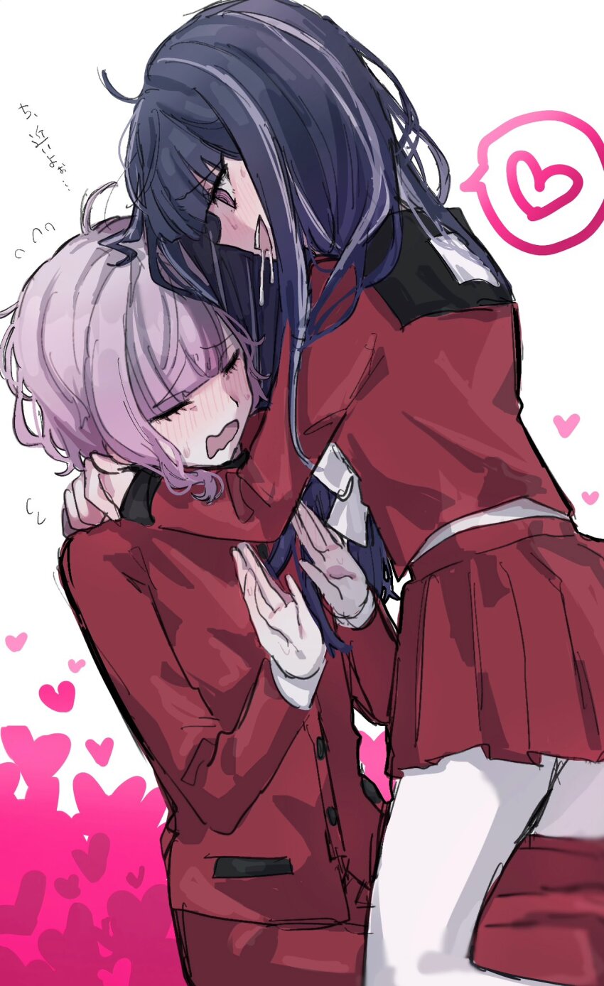 1boy, 1girl, blush, bow, genderswap, genderswap_(ftm), genderswap_(mtf), highres