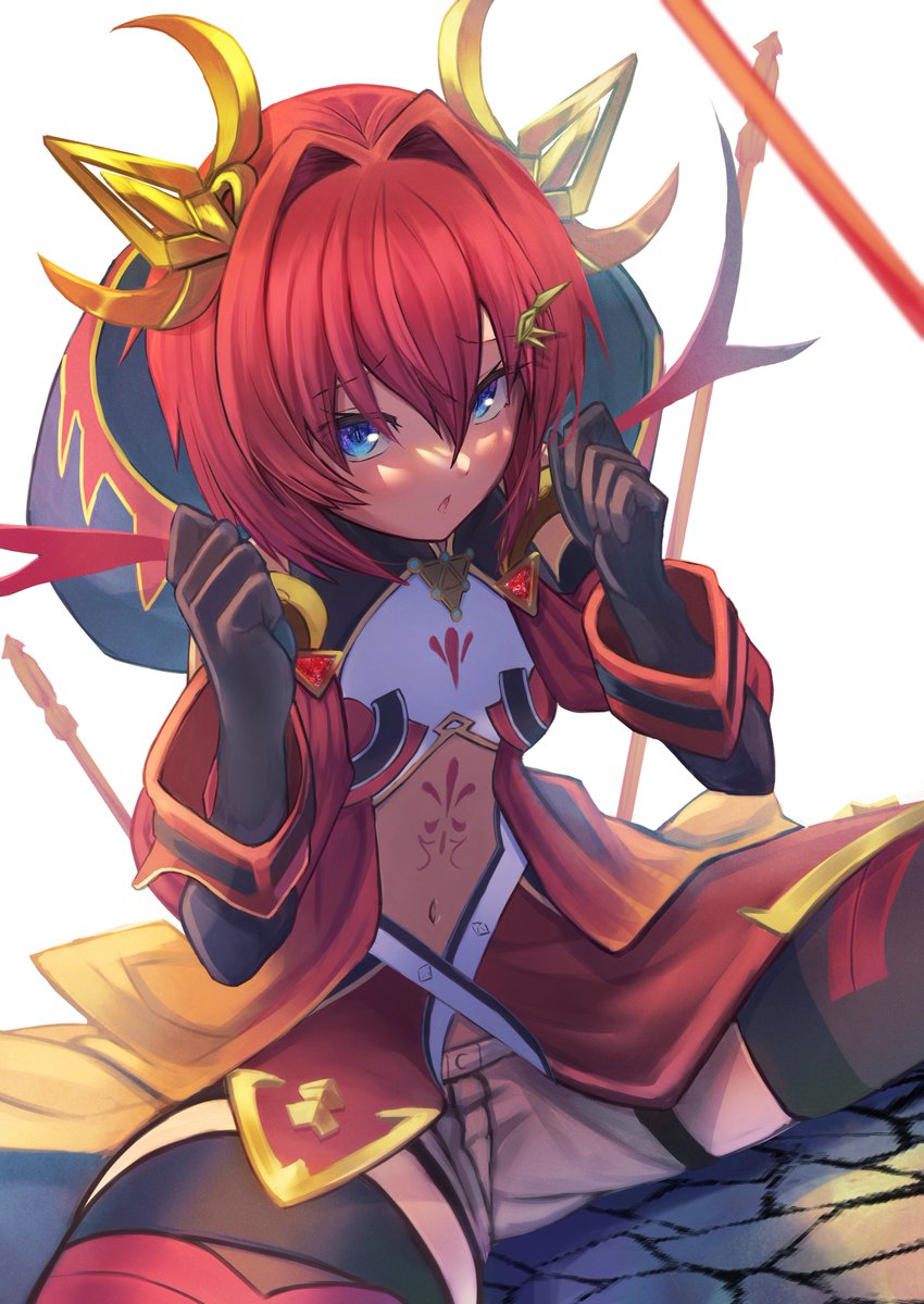 1girl, amane_sora, ange_katrina, ange_katrina_(valkyrie_hero), black_gloves, black_hood, blue_eyes, breasts