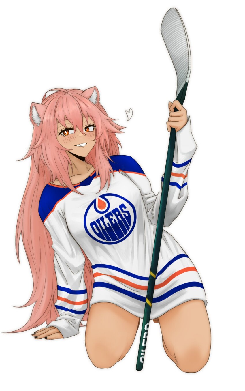 1girl, absurdres, animal_ear_fluff, animal_ears, arknights, black_nails, breasts, bright_pupils