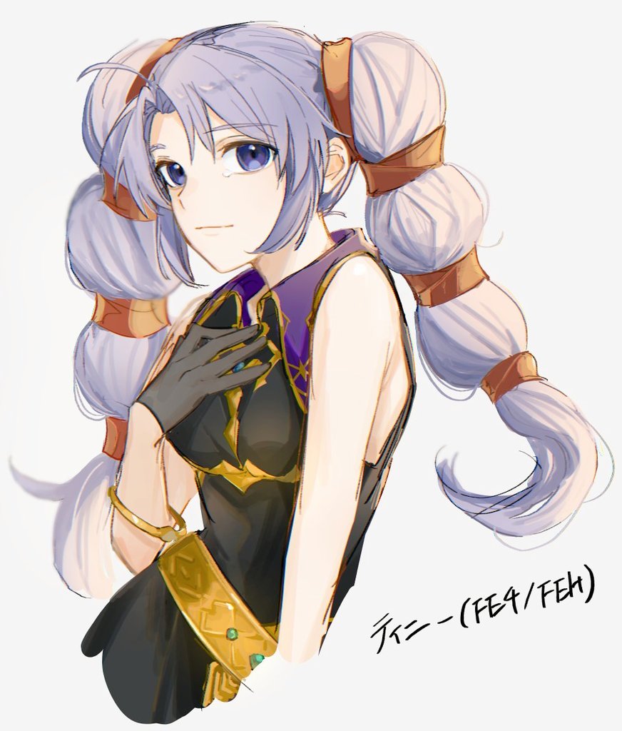 1girl, ahoge, belt, black_dress, black_gloves, bracelet, breasts, character_name