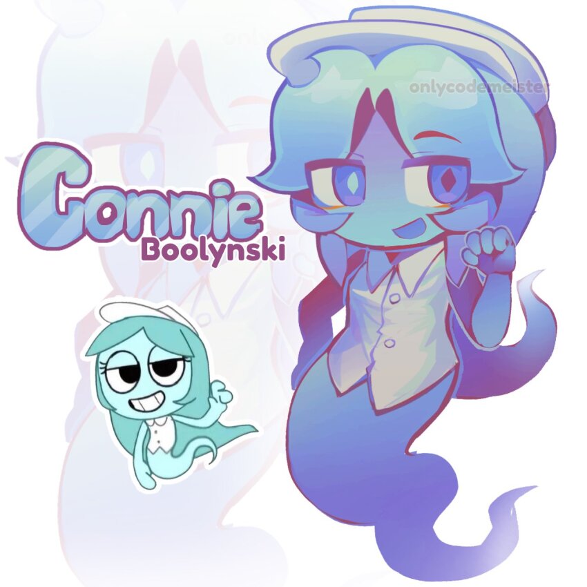 1girl, aqua_hair, baseball_cap, blue_eyes, character_name, chibi, chibi_only, collared_shirt