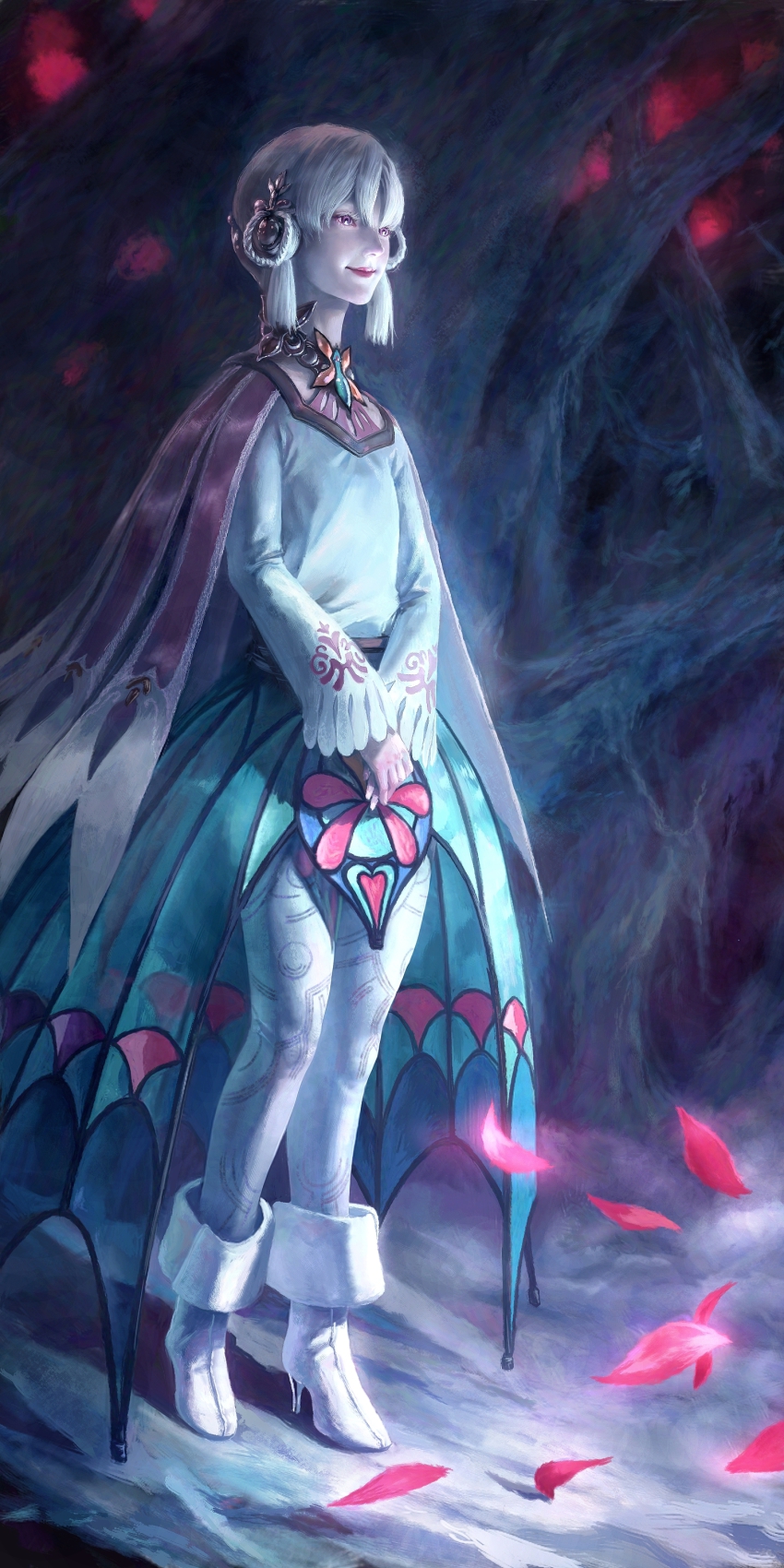 1girl, absurdres, ag+_(atelieriji), atelieriji, baten_kaitos, female_focus, full_body, hair_rings