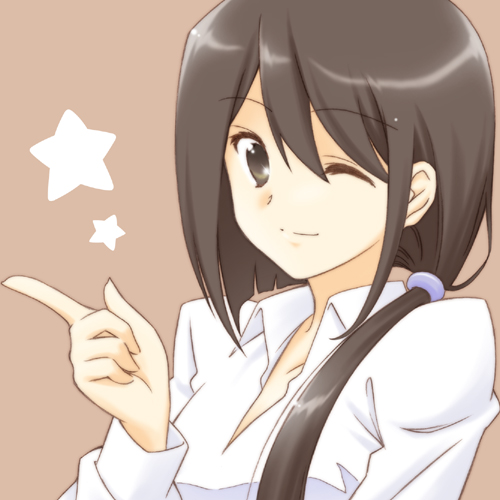 1girl, black_hair, female_focus, grey_eyes, kami_nomi_zo_shiru_sekai, long_hair, lowres, nagase_jun