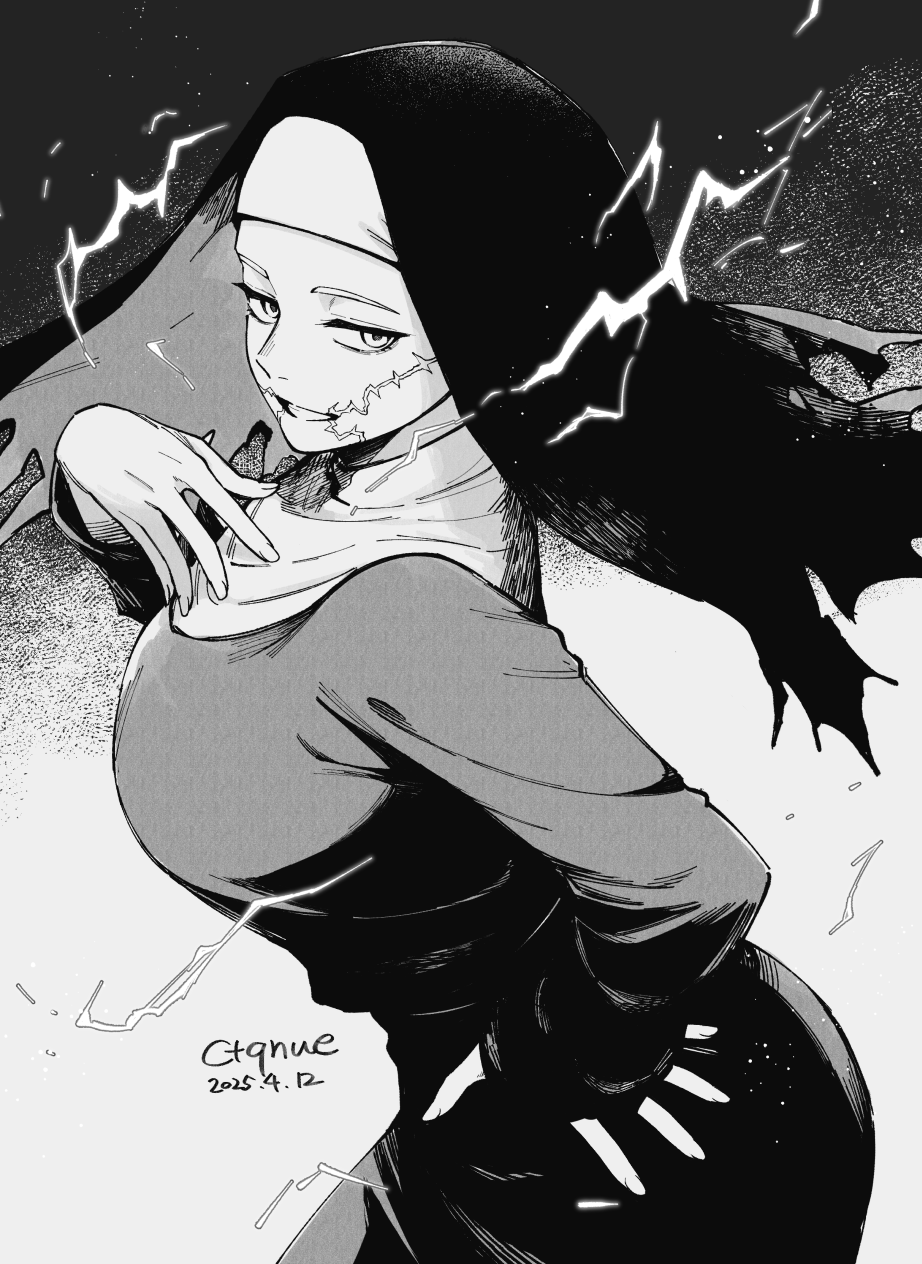 1girl, artist_name, ass, breasts, centuria, centuria_(manga), ctqnue, dated