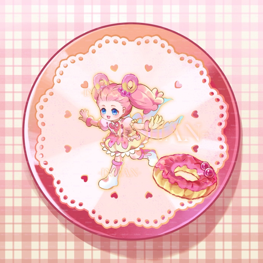 1girl, absurdres, artist_name, back_ribbon, blue_eyes, blue_ribbon, boots, bow