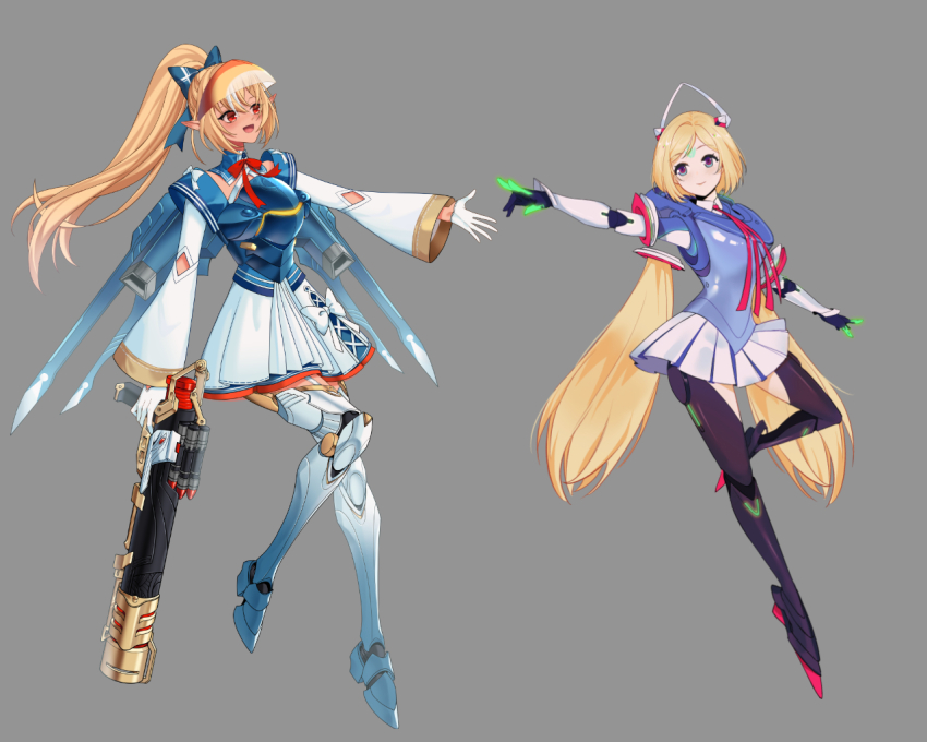 aki_rosenthal, armor, blonde_hair, cosplay, dark-skinned_female, dark_elf, dark_skin, echo_(overwatch)