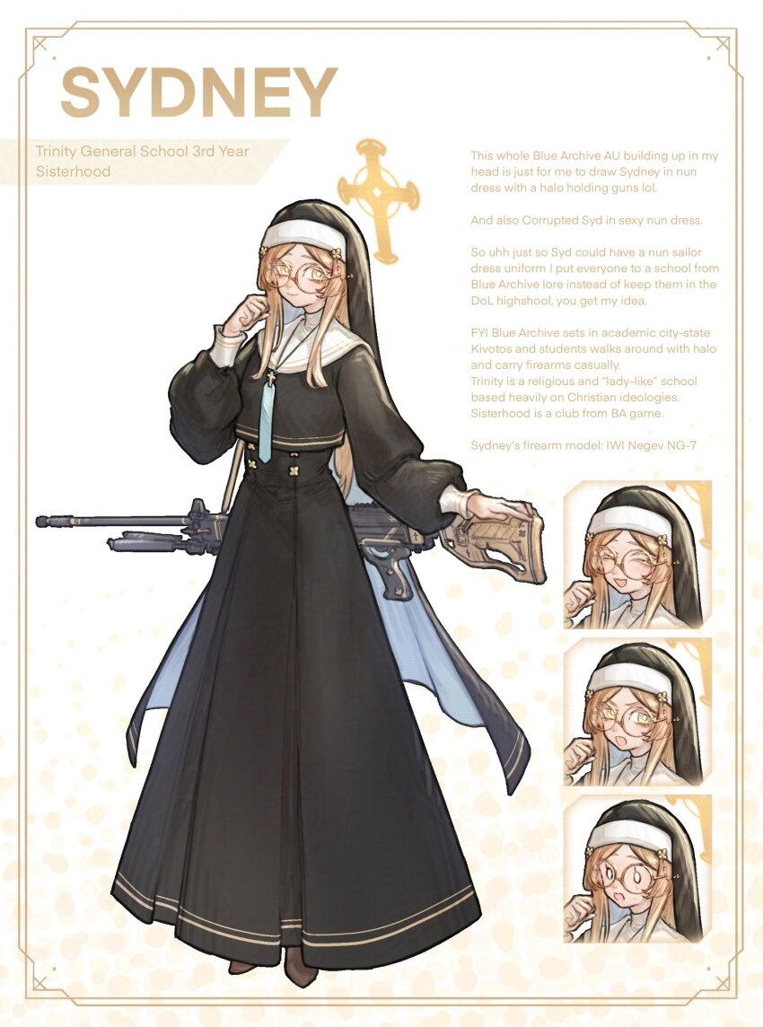 1girl, alternate_universe, blonde_hair, blue_archive, bright_pupils, closed_mouth, degrees_of_lewdity, english_text