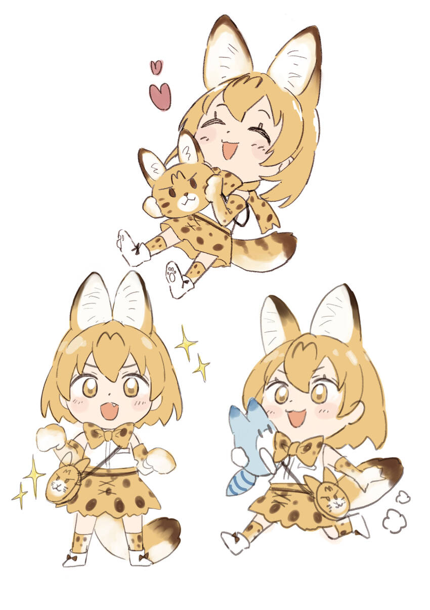 0nanaten, 1girl, :3, absurdres, animal_ears, bag, bare_shoulders, blonde_hair