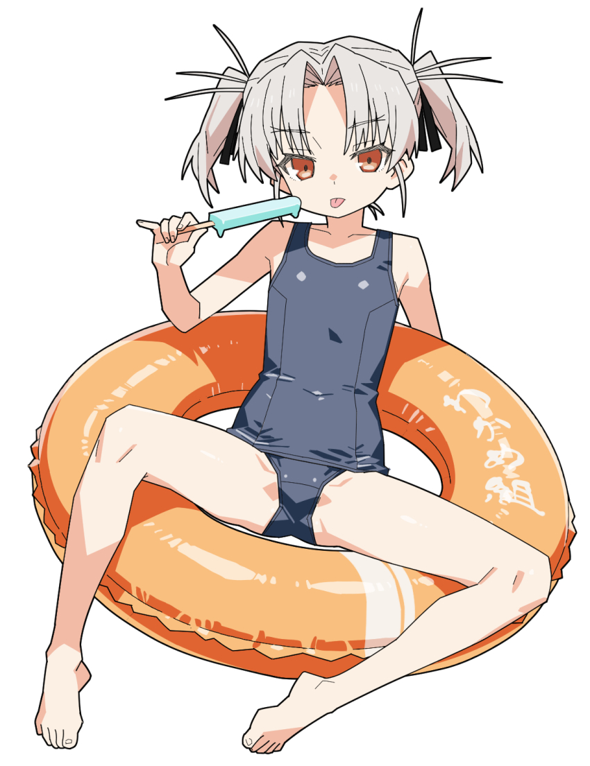 1girl, :p, dai_(series), daiakuji, expressionless, flat_chest, food, full_body