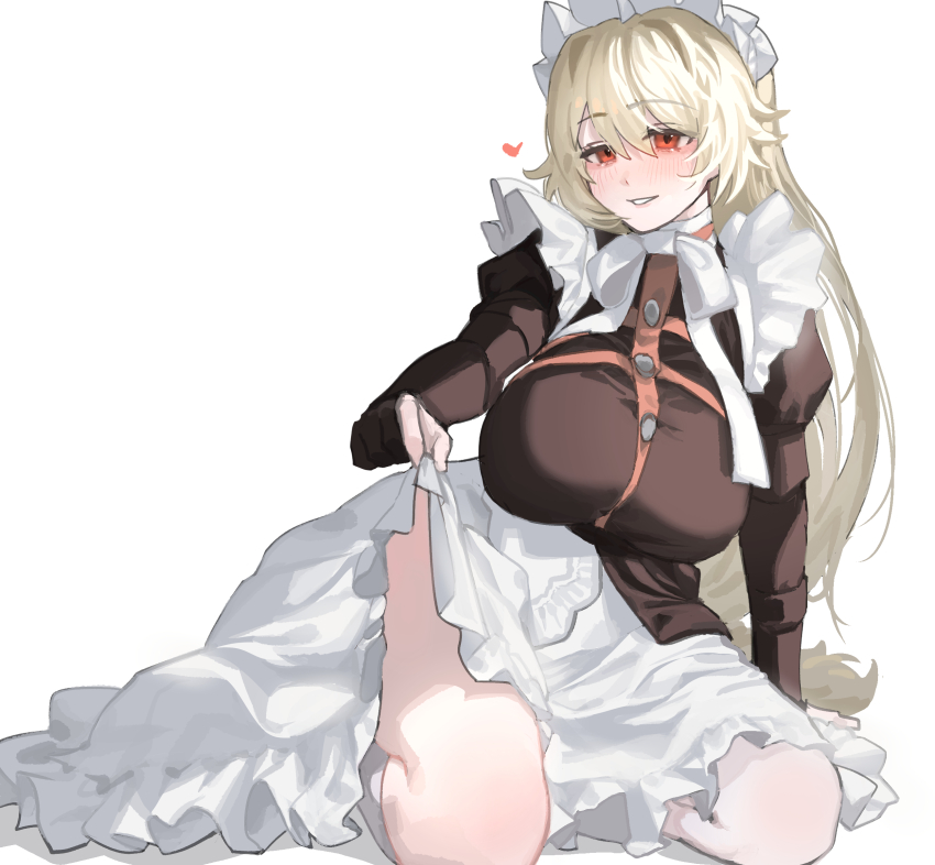 1girl, absurdres, alexandrina_sebastiane, breasts, commentary_request, dress, freeman_(tkuh4475), gloves