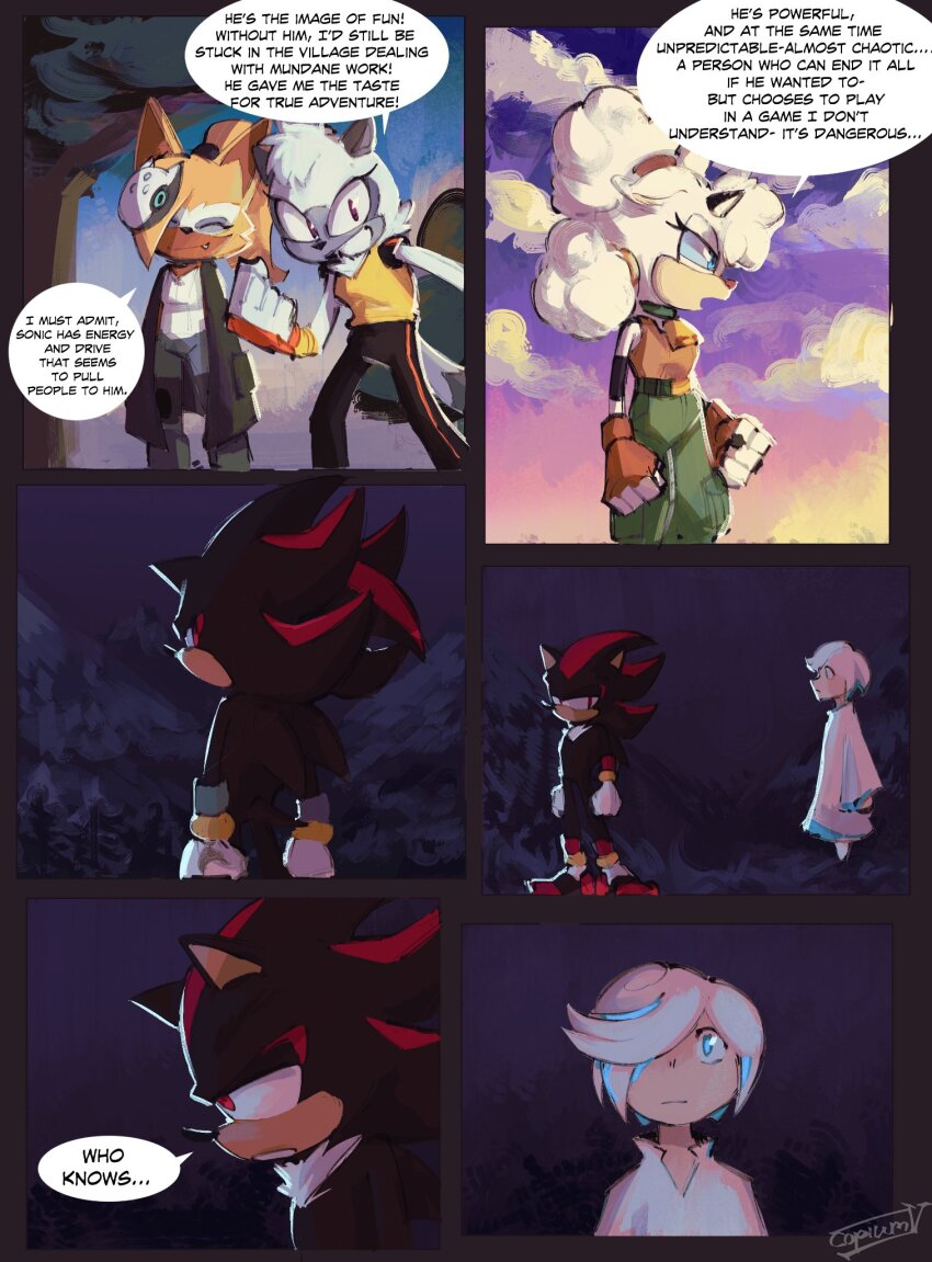 1boy, 4girls, animal_ears, bell, black_pants, blue_eyes, blue_hair, blue_sclera