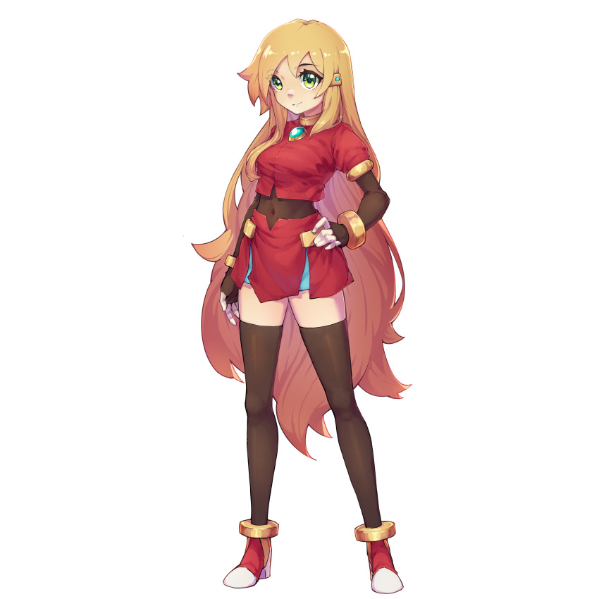 1girl, absurdres, blonde_hair, bodystocking, breasts, chest_jewel, commission, commissioner_upload