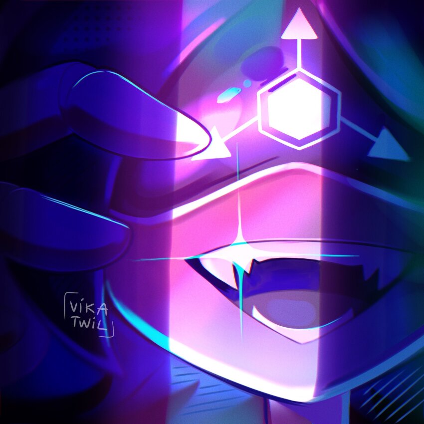 1girl, absolute_solver_(murder_drones), android, beanie, black_hat, black_jacket, face_filter, hat