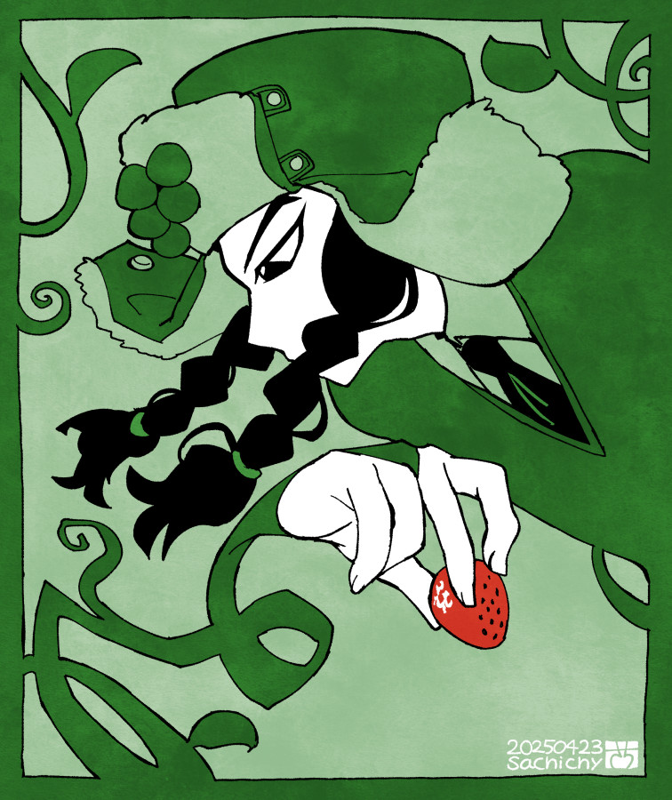 1boy, aizawa_sachi, black_hair, braid, collared_shirt, colored_skin, commentary, commentary_request