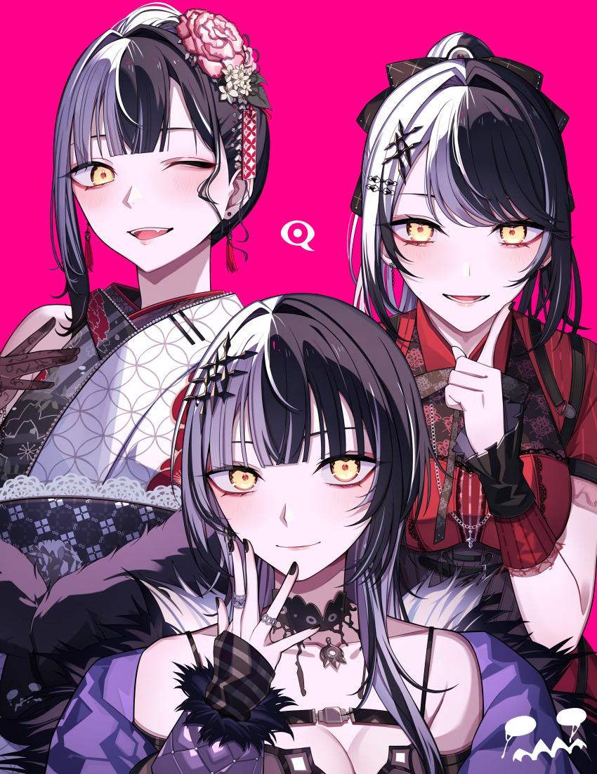 1girl, absurdres, arm_warmers, black_arm_warmers, black_choker, black_corset, black_dress, black_hair