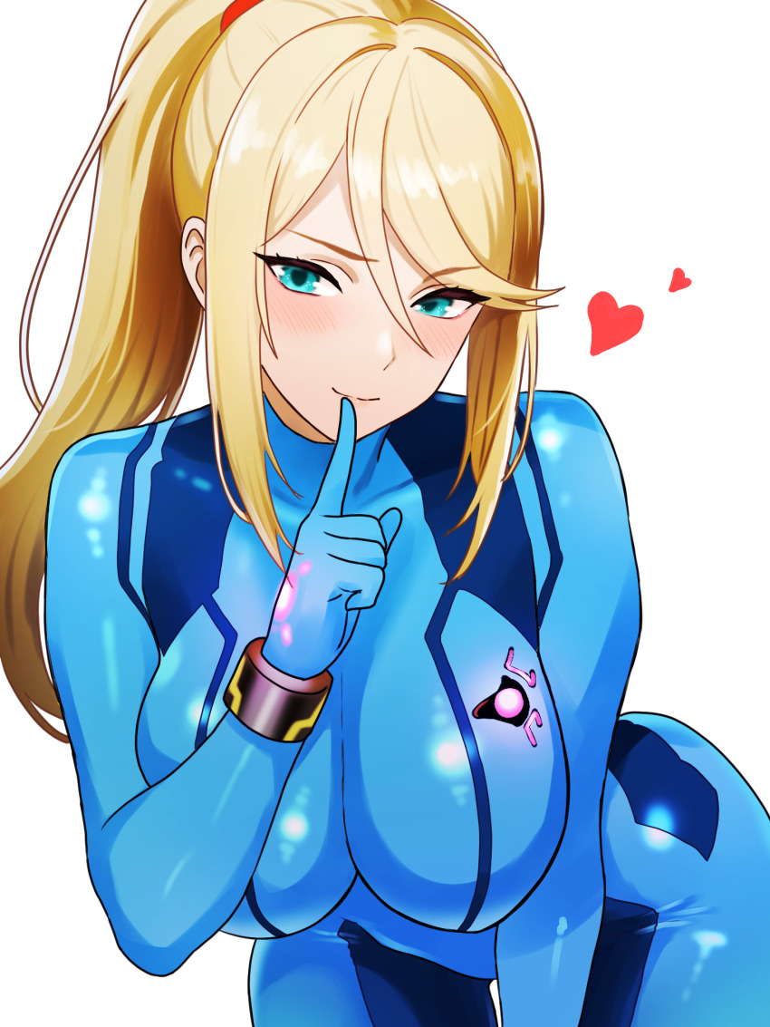 1girl, bamboo_tac, blonde_hair, blue_bodysuit, blue_eyes, bodysuit, breasts, commentary
