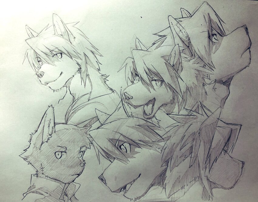 2boys, animal_ears, cat_boy, cat_ears, animal_nose, closed_mouth, commentary_request, dog_boy