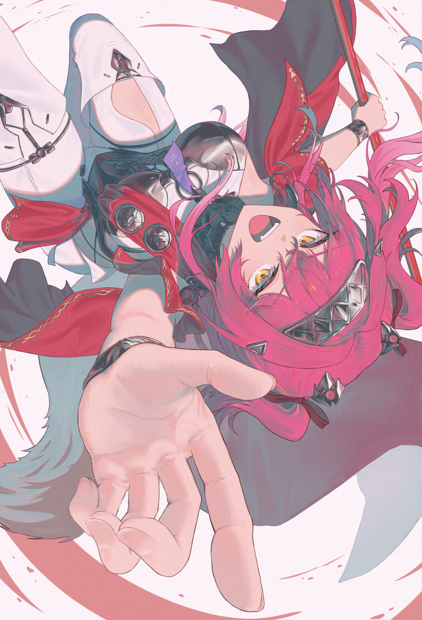 1girl, absurdres, adversarial_noise, armor, black_bow, boots, bow, breastplate