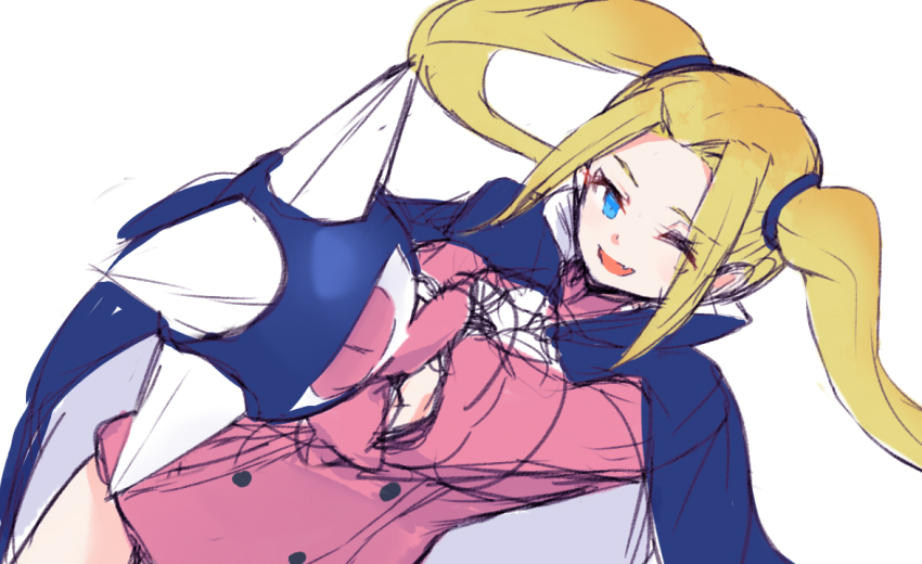 1girl, 22806, akatsuki_blitzkampf, ascot, cape, en-eins_kanzen_sekai, fang, germany