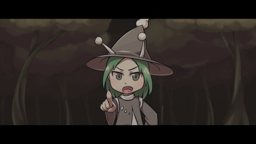 1other, amanomori_shou, androgynous, angry, anime_coloring, antennae, autumn, black_border