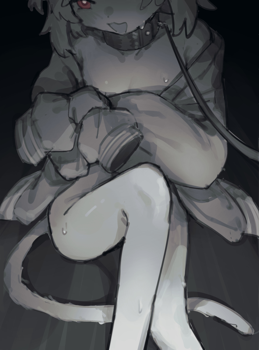 1girl, absurdres, bdsm, bottomless, bound, bound_arms, collar, highres