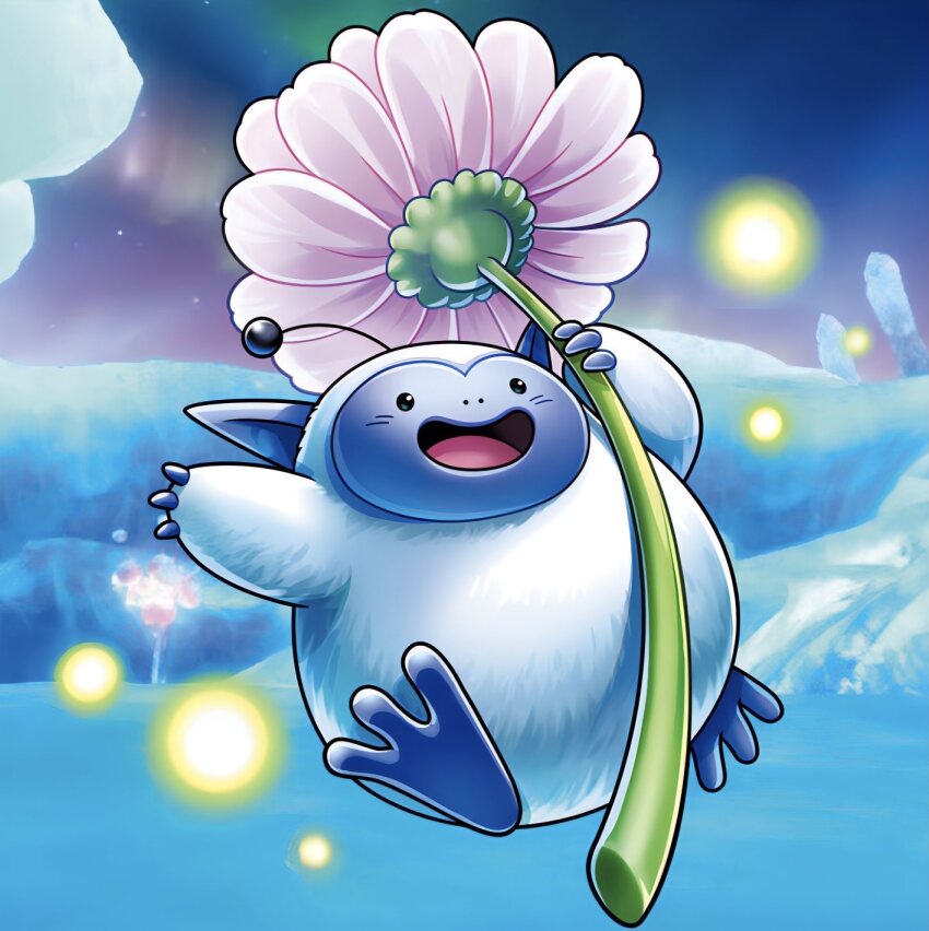 1other, antennae, artist_request, colored_skin, commentary, creature, creature_focus, dragon_quest