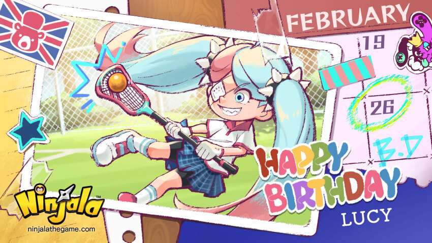 1girl, absurdly_long_hair, ahoge, aqua_eyes, aqua_hair, ball, bear, bearskin_cap