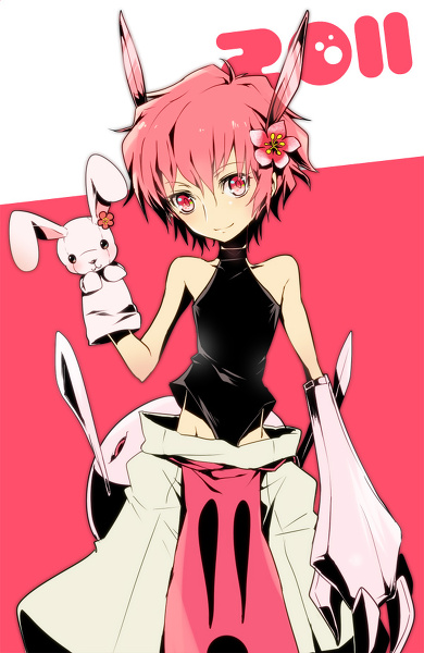 ang, desir, flower, gauntlets, karakuridoji_ultimo, pink_hair, pixiv_sample, resized, toy