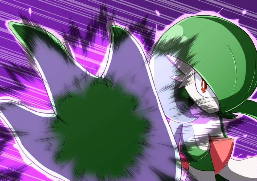 1girl, absurdres, arm_up, bob_cut, breasts, bright_pupils, colored_skin, female_focus