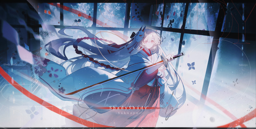 1girl, absurdres, blonde_hair, blurry, blurry_foreground, character_name, closed_eyes, commentary_request