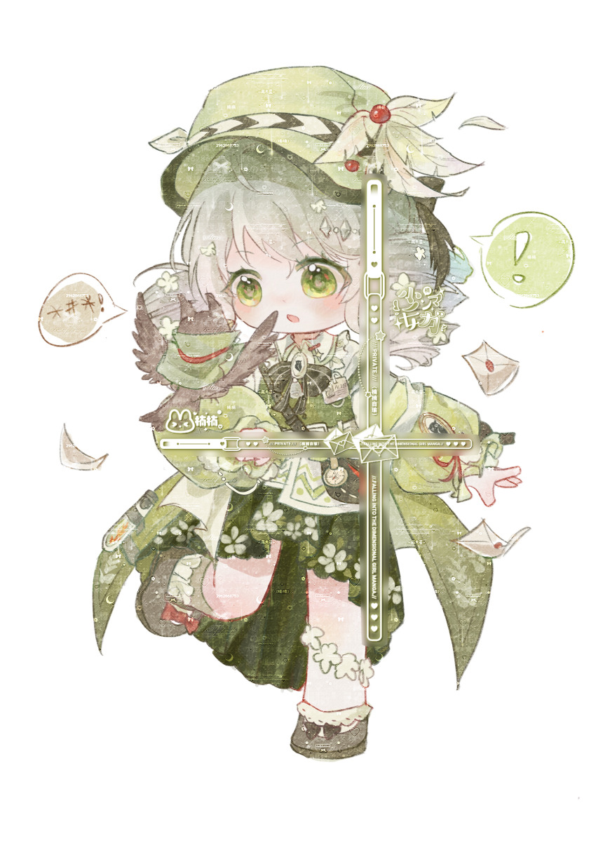 ..., absurdres, animal_on_arm, azi_butaizi, bird, bird_on_arm, black_bow, black_bowtie