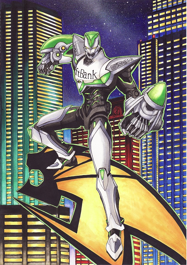 10s, 1boy, armor, bad_id, bad_pixiv_id, insignia, kaburagi_t._kotetsu, marker_(medium)