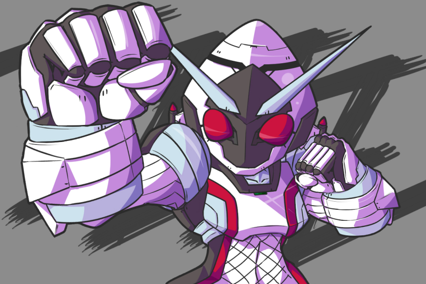 antennae, bad_id, bad_pixiv_id, fighting_stance, gentaro_kisaragi, kamen_rider, kamen_rider_fourze, kamen_rider_fourze_(series), kitani_(goma), no_humans, solo