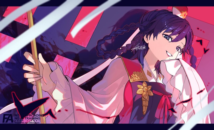 1girl, black_hair, black_rukh_(magi), blue_eyes, braid, braided_hair_rings, chinese_clothes, hair_rings