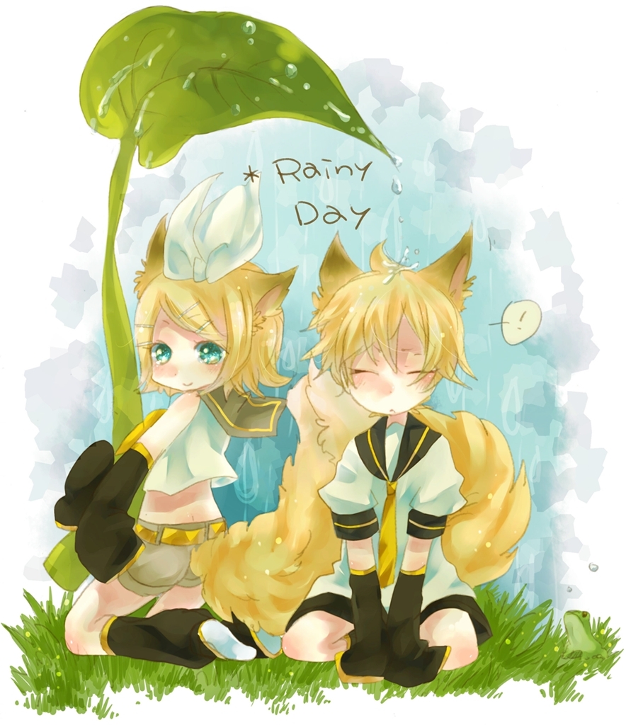 !, 1boy, 1girl, animal_ears, aqua_eyes, arm_warmers, belt, blonde_hair