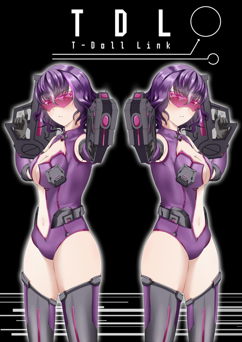 2girls, aiming, aiming_at_viewer, black_background, black_gloves, boots, breasts, bullpup